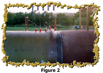 Figure 2. - Sleeved test speciment with advanced wrinkle
